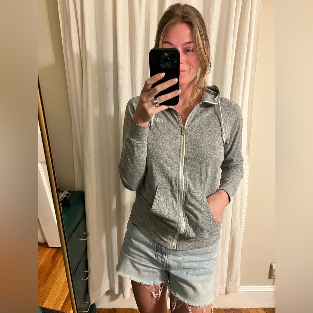 Nike Women's Heather Gray Zip-Up Hoodie